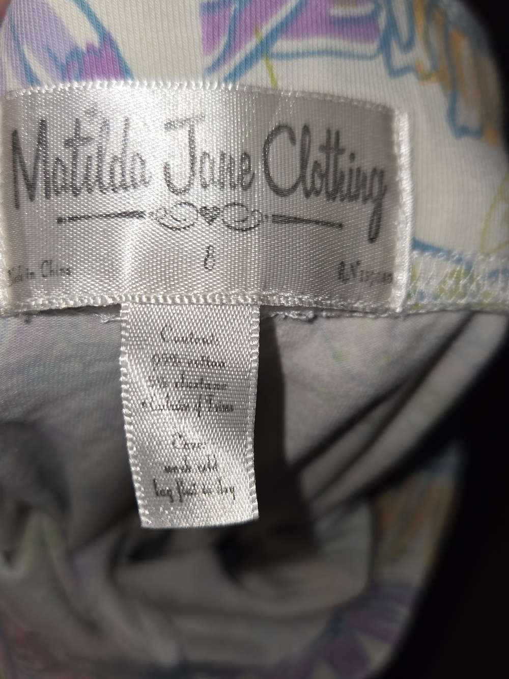 Matilda Jane size 8 Good Hart Abbott leggings pastel Daisy. Pastel Colors - Picture 5 of 6